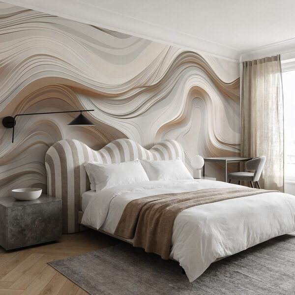 White and grey wavy lines White and grey wavy lines
