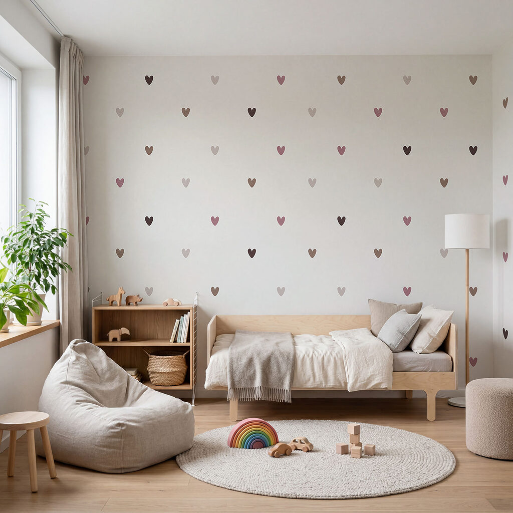 White background with many small hearts White background with many small hearts