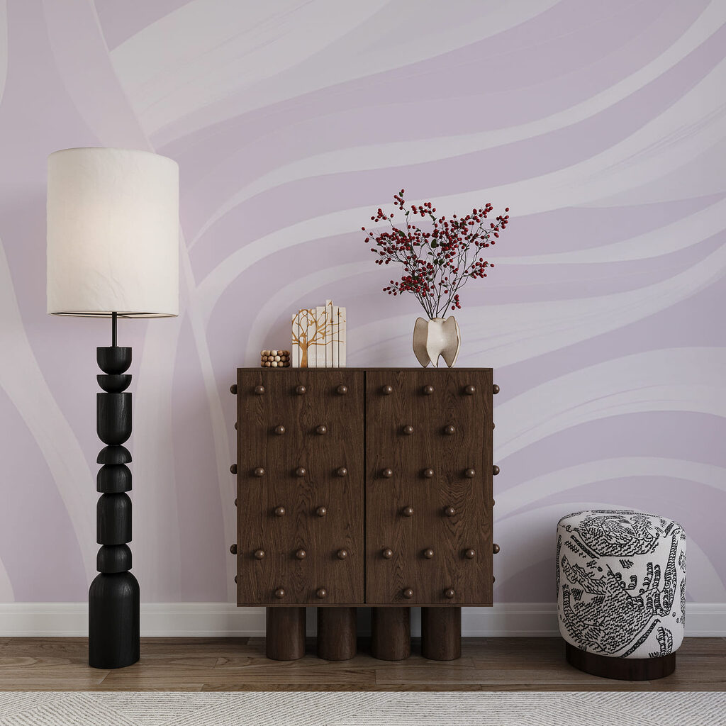 White and purple background