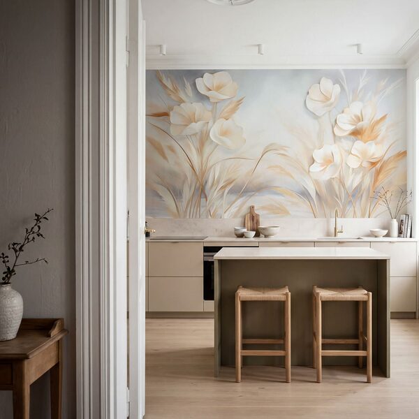 Painting of flowers and grass Painting of flowers and grass