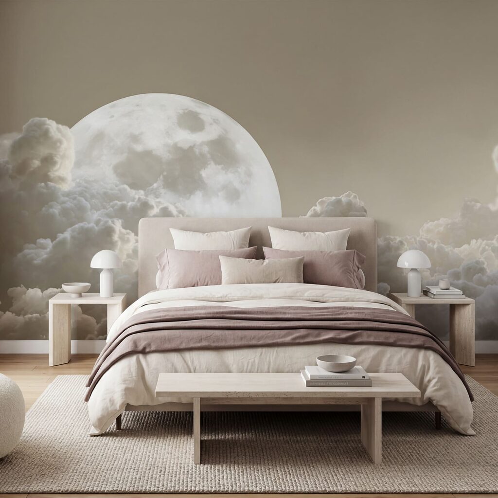 Full moon in the sky