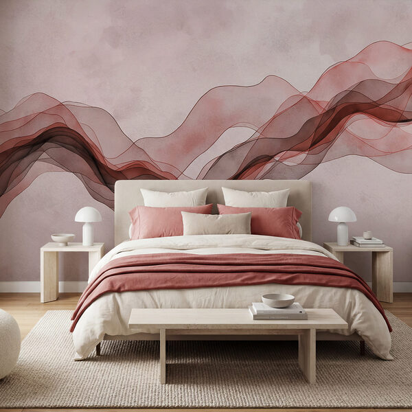 Red and black wavy lines Red and black wavy lines