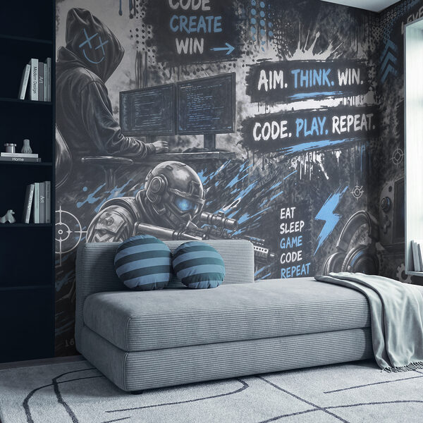 Poster of a video game Poster of a video game