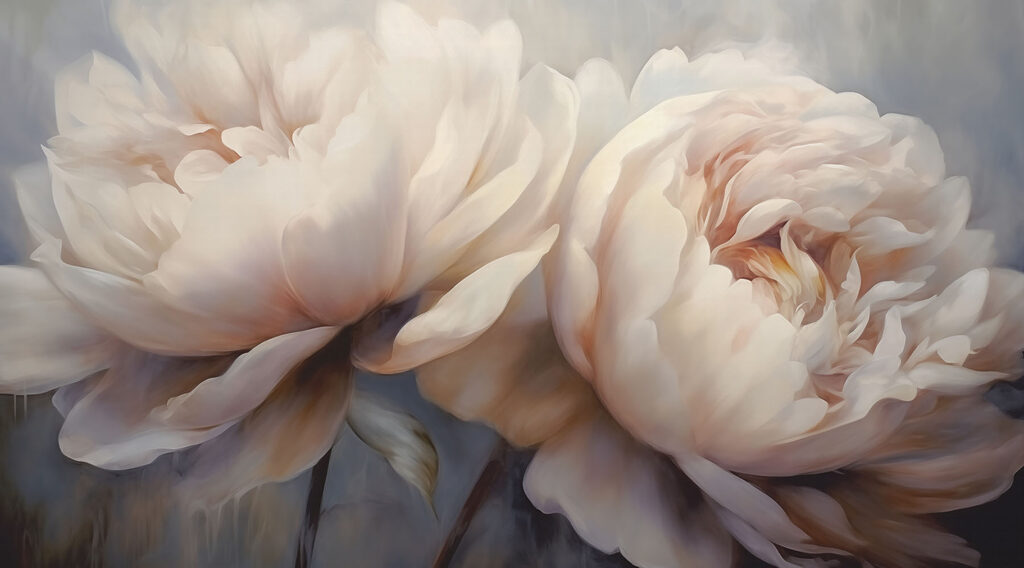 Soft blossoms in gentle hues