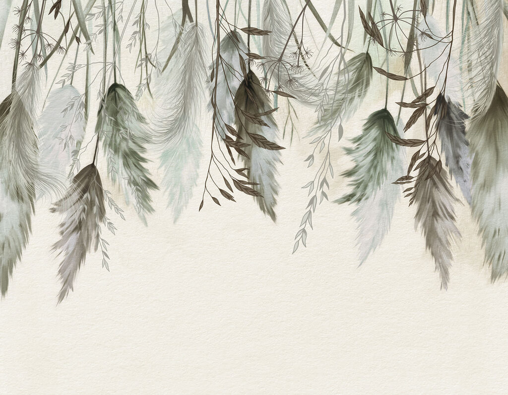 - Delicate leaves in soft background