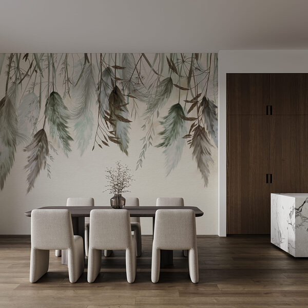 - Delicate leaves in soft background