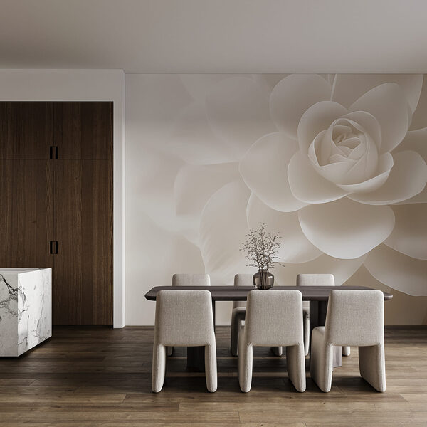 Wall mural Delicate petals in soft hues