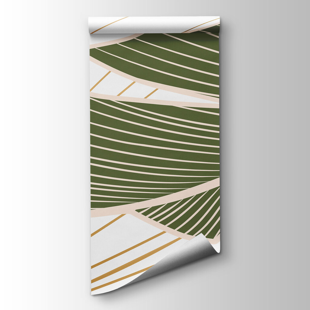 Delicate leaves in soft colors
