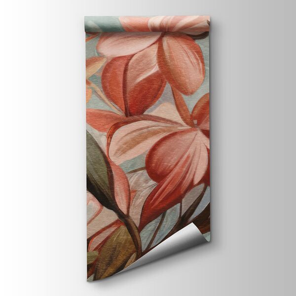 Painting of flowers and leaves