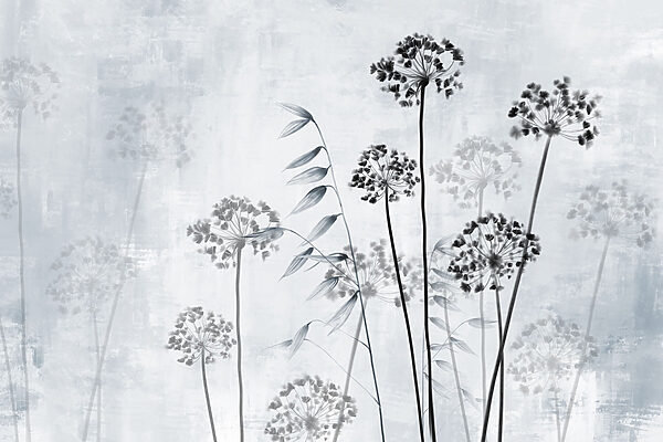 - Elegant silhouettes against soft background