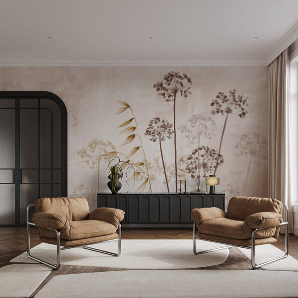 Gentle floral designs in soft tones Gentle floral designs in soft tones