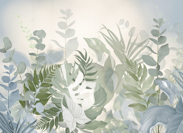 Soft leaves in tranquil tones Soft leaves in tranquil tones