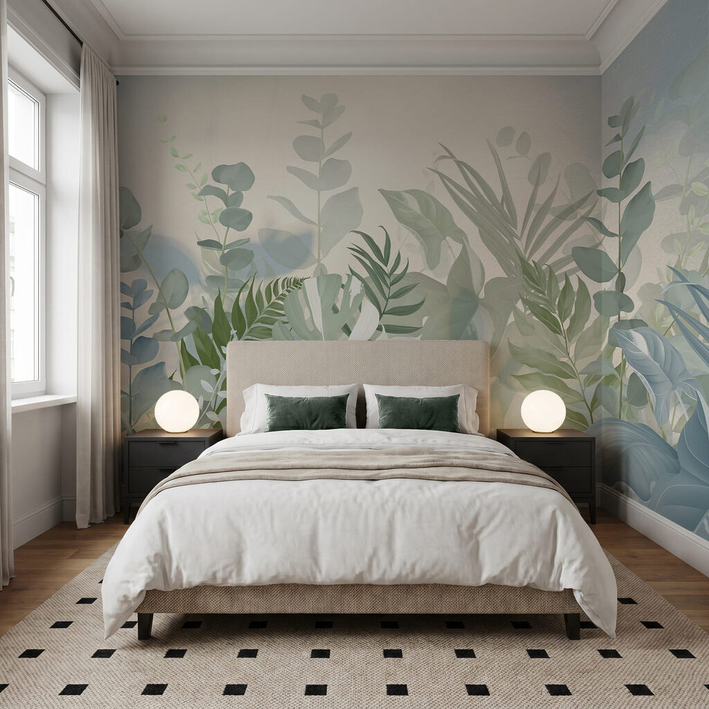 Soft leaves in tranquil tones Soft leaves in tranquil tones