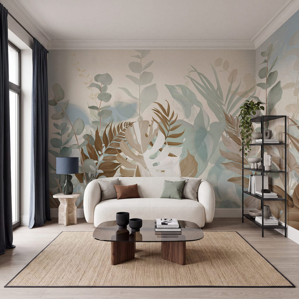 Lush greens in soft pastel hues Lush greens in soft pastel hues