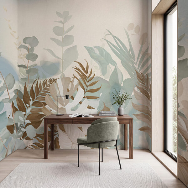 Lush greens in soft pastel hues Lush greens in soft pastel hues