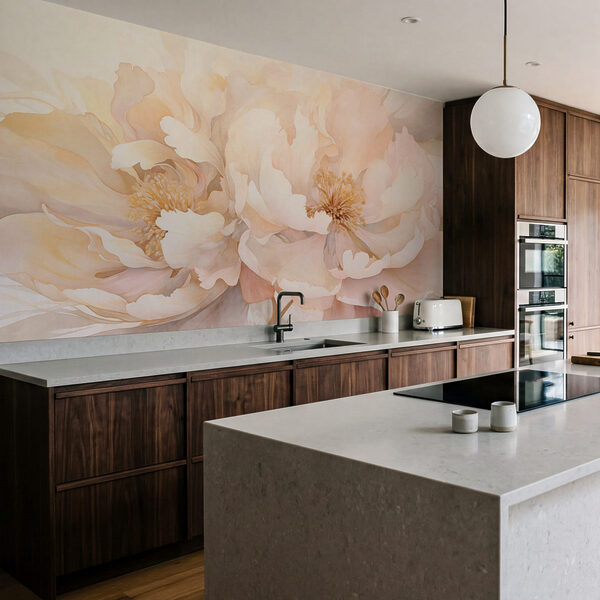 Soft blooms in warm pastel hues