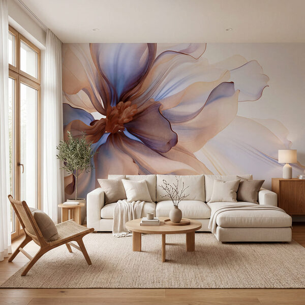 Wall mural Delicate petals in soft harmony