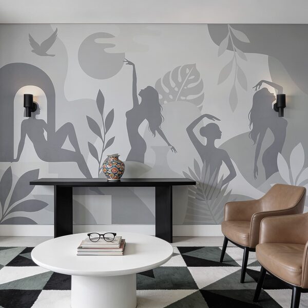Ethereal forms in a tranquil scene