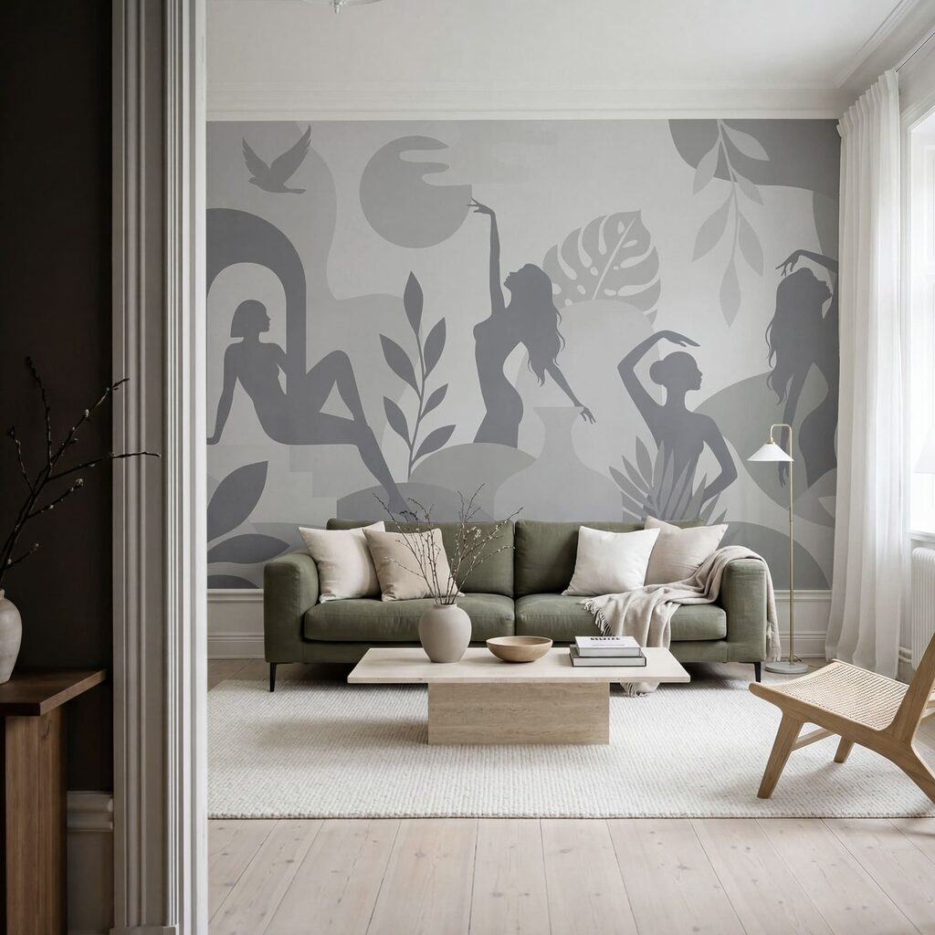 Ethereal forms in a tranquil scene