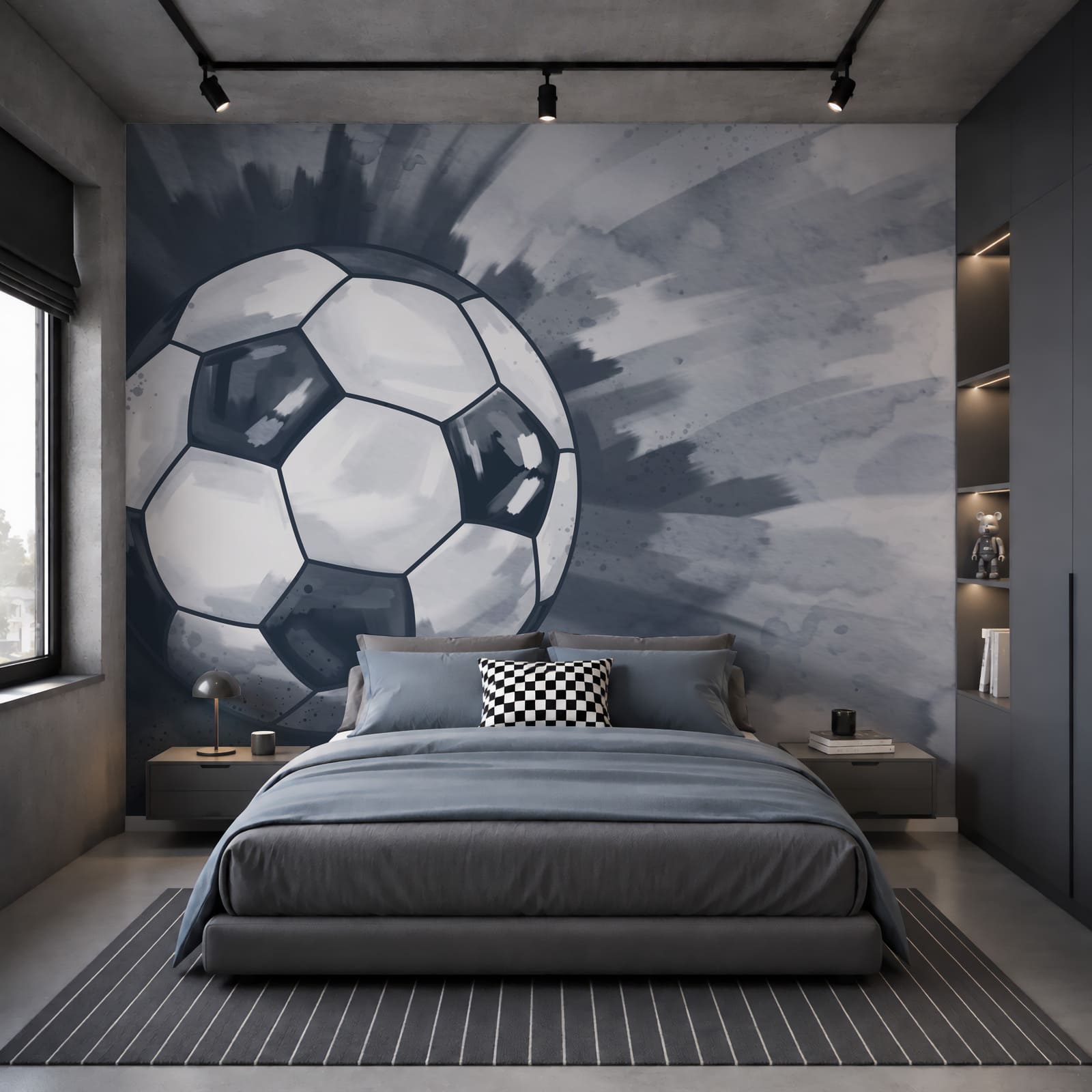 Football ball in the air Football ball in the air