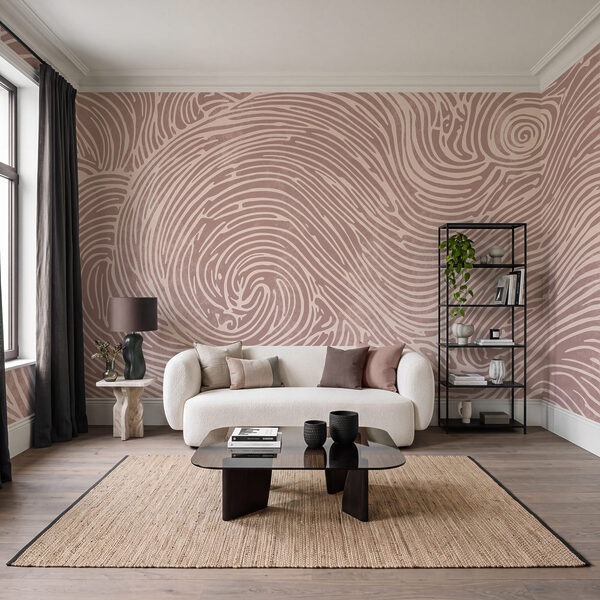 Swirling lines create visual rhythm Swirling lines create visual rhythm