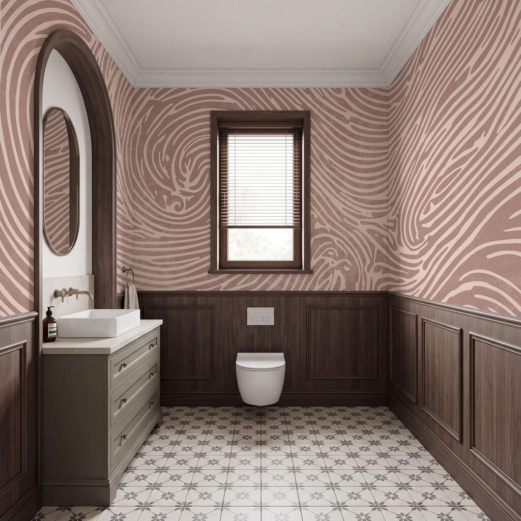 Swirling lines create visual rhythm Swirling lines create visual rhythm