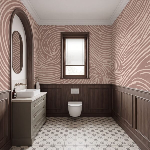 Swirling lines create visual rhythm Swirling lines create visual rhythm