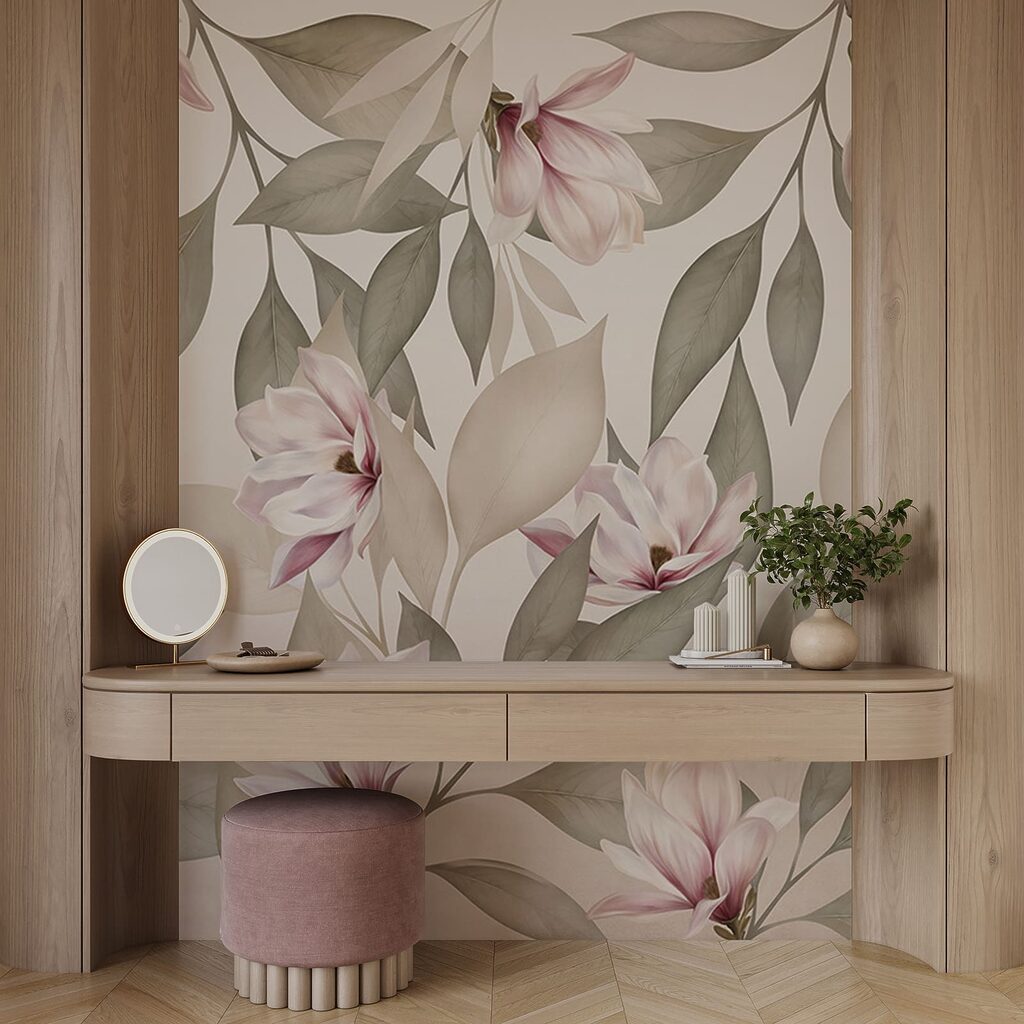 Delicate blooms in soft pastel tones