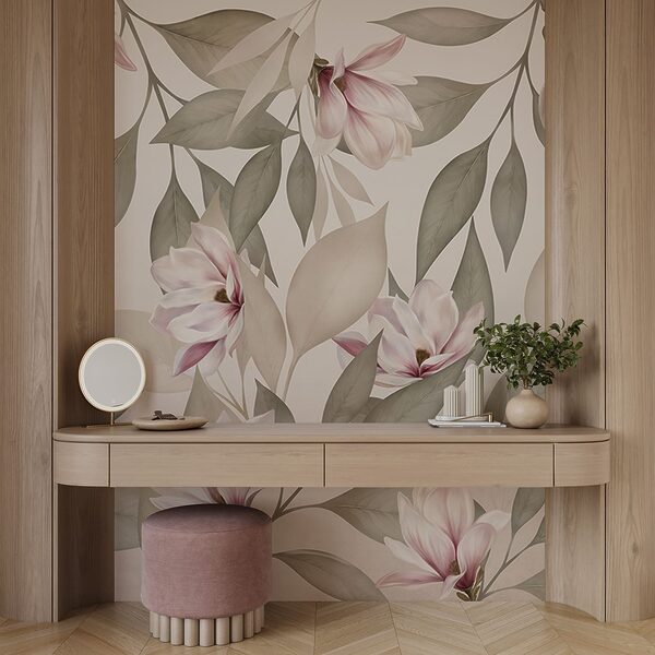 Delicate blooms in soft pastel tones