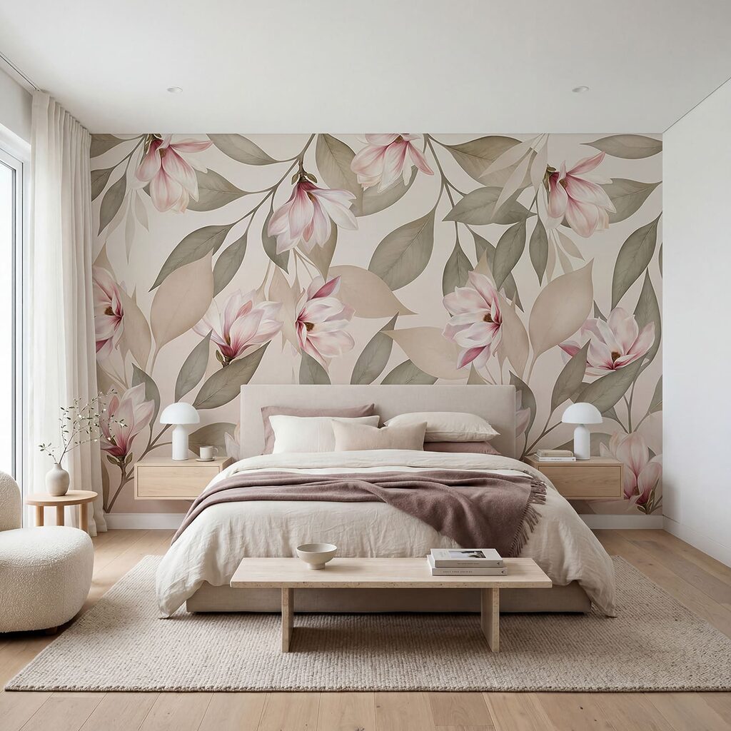 Delicate blooms in soft pastel tones