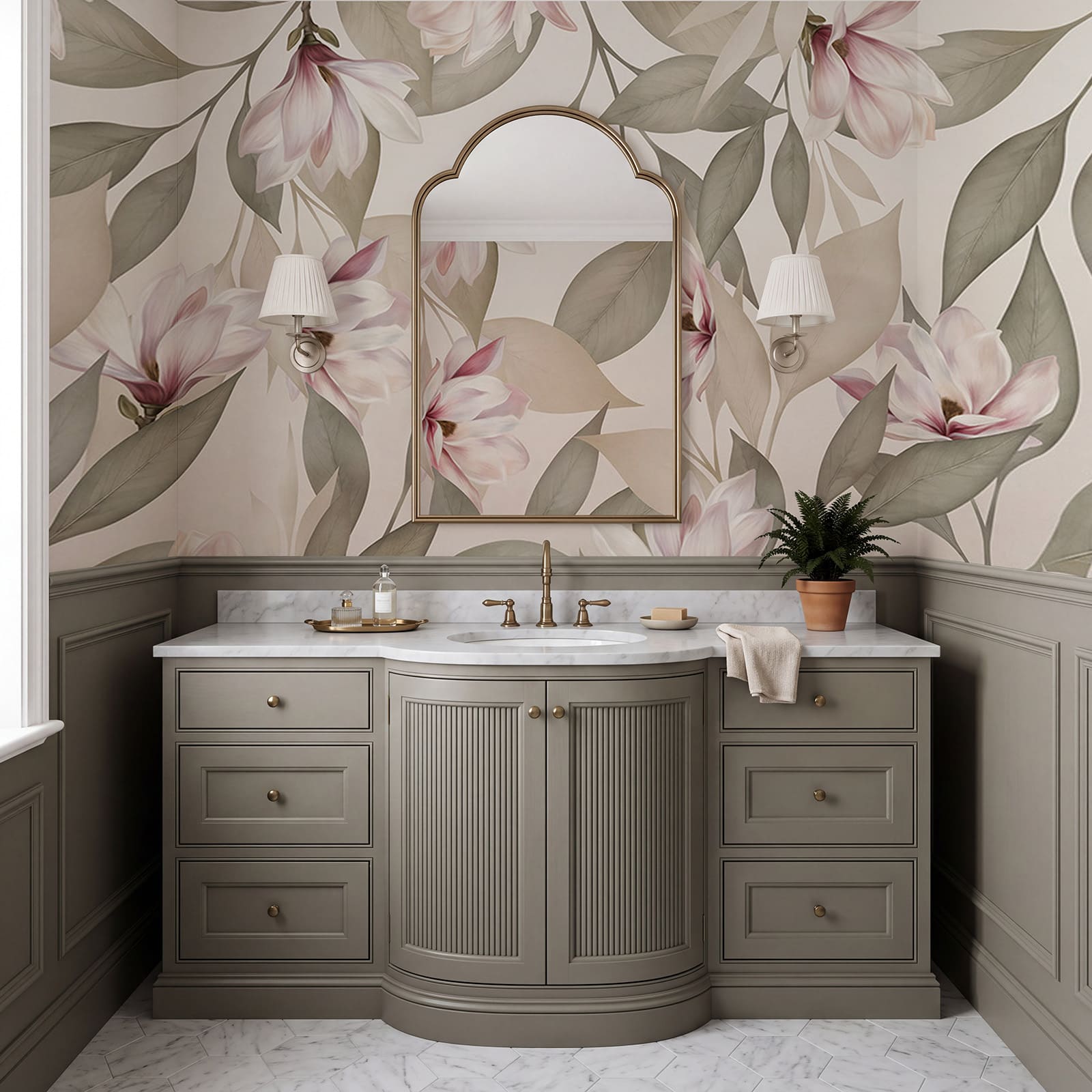 Delicate blooms in soft pastel tones