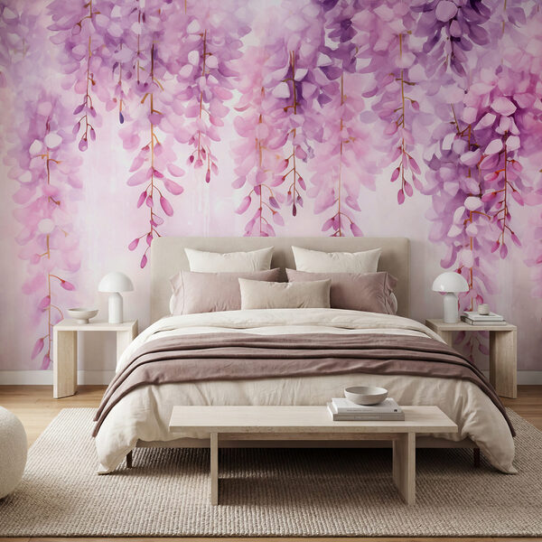 Soft lavender blossoms hanging gracefully