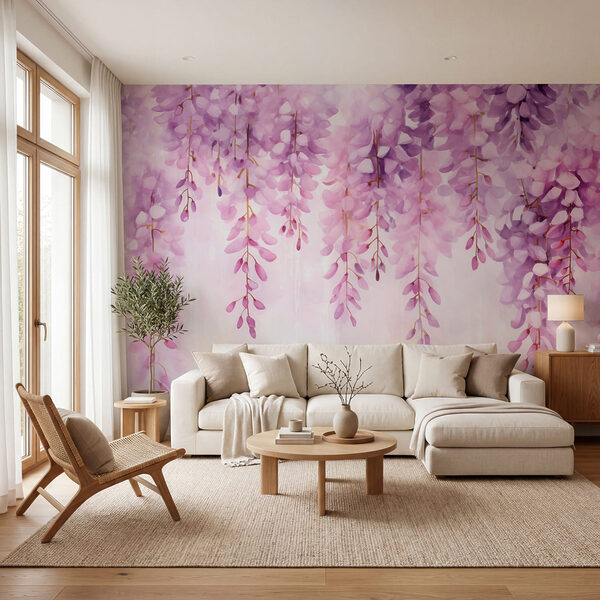Soft lavender blossoms hanging gracefully