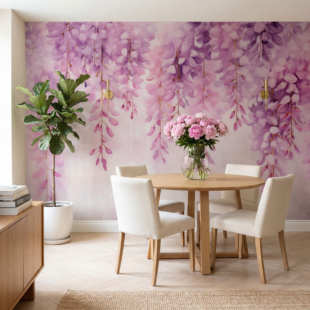 Soft lavender blossoms hanging gracefully
