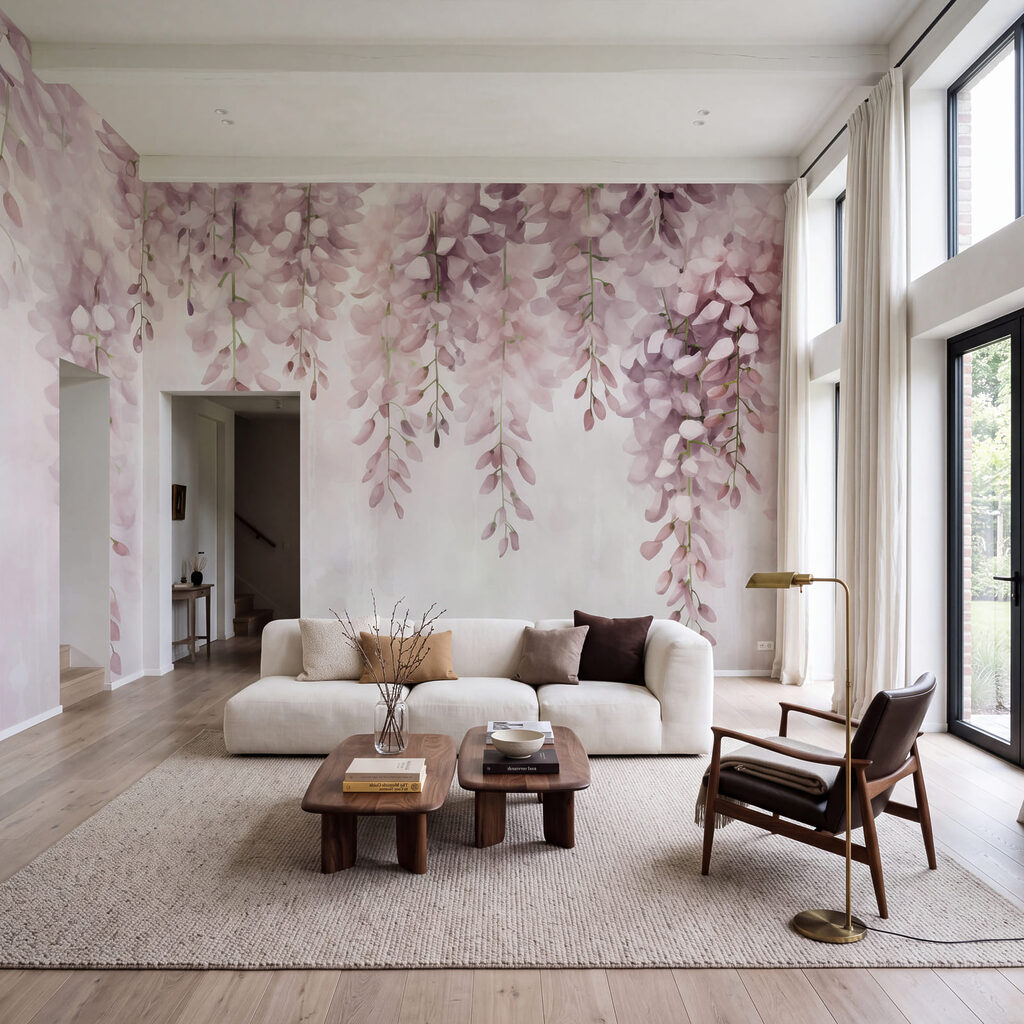 Delicate blooms in soft pastel hues