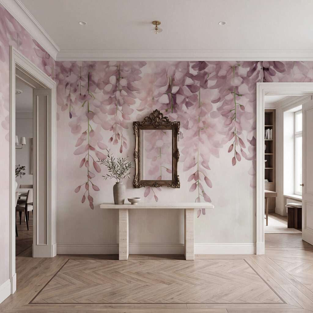 Delicate blooms in soft pastel hues