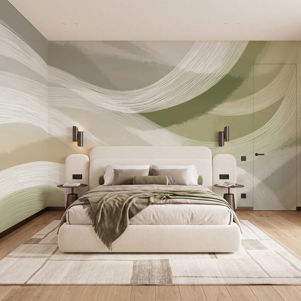 Soft waves in peaceful tones Soft waves in peaceful tones
