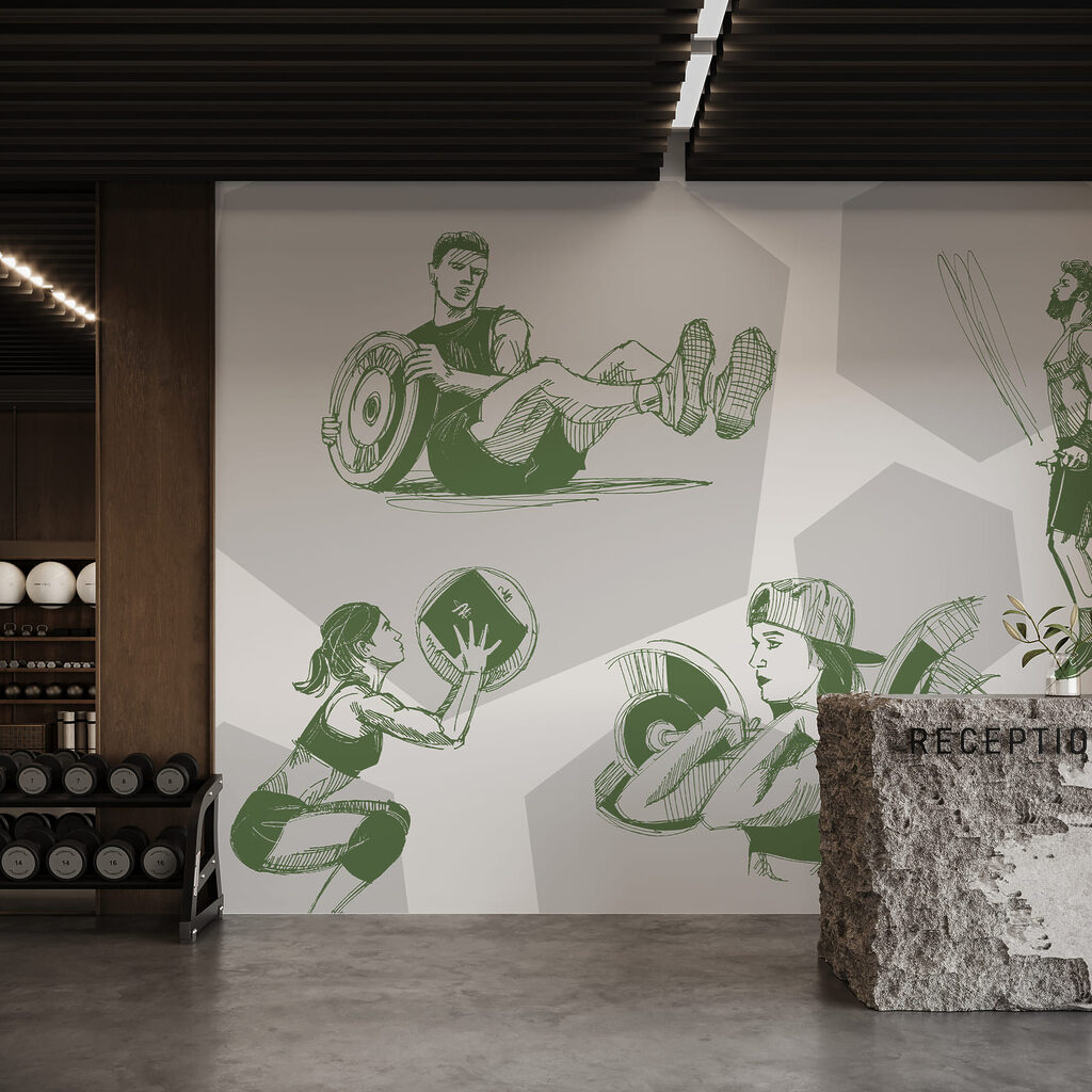 Collage of images of a man and a woman doing squats Collage of images of a man and a woman doing squats