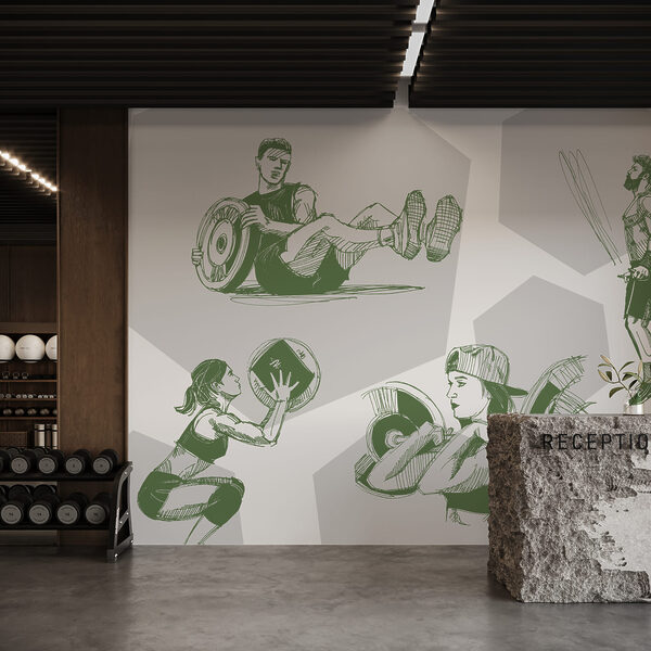 Collage of images of a man and a woman doing squats Collage of images of a man and a woman doing squats