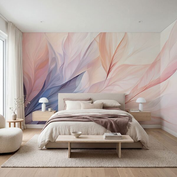 Soft flowing leaves in pastel colors Soft flowing leaves in pastel colors