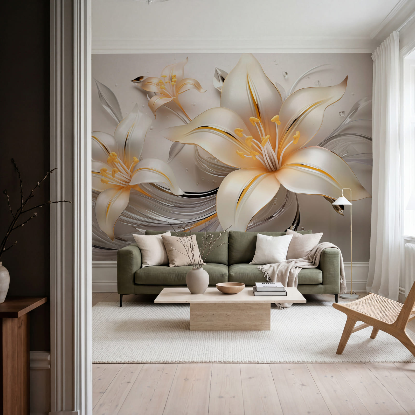 Delicate blooms in soft hues Delicate blooms in soft hues