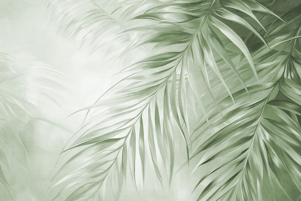 Soothing green foliage in soft light