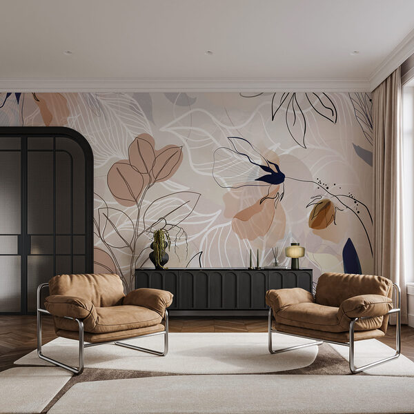 Delicate floral patterns in soft hues Delicate floral patterns in soft hues