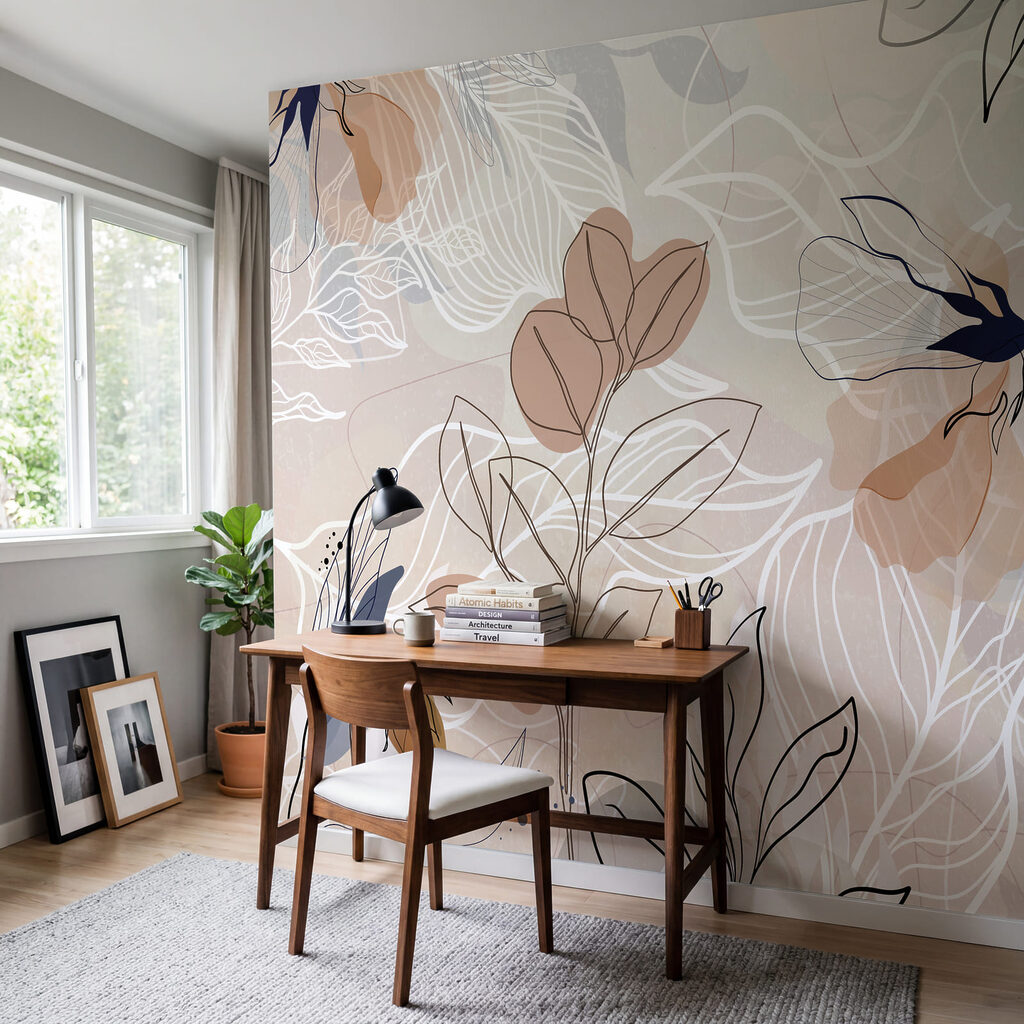 Delicate floral patterns in soft hues Delicate floral patterns in soft hues