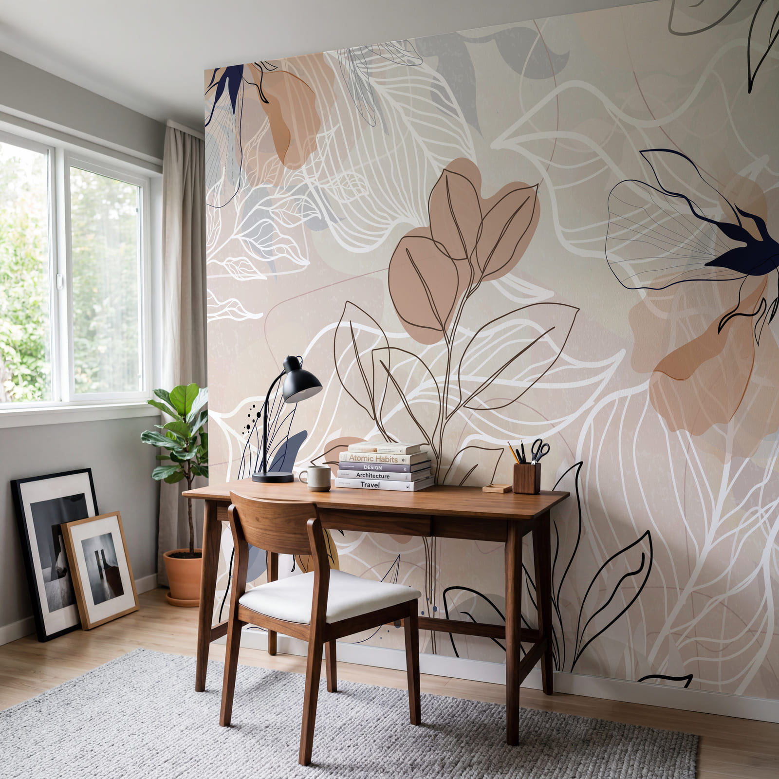 Delicate floral patterns in soft hues Delicate floral patterns in soft hues