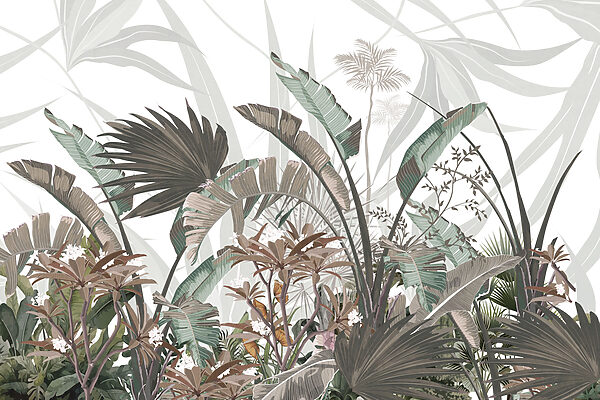 Botanical beauty in pastel tones