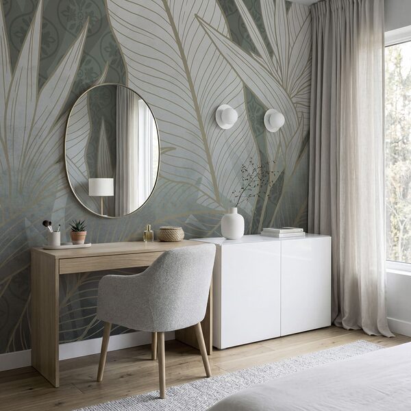 Elegant botanical design in soft hues