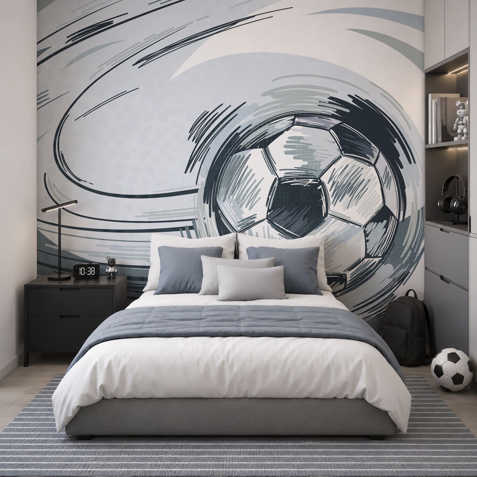 Football ball in a tornado Football ball in a tornado
