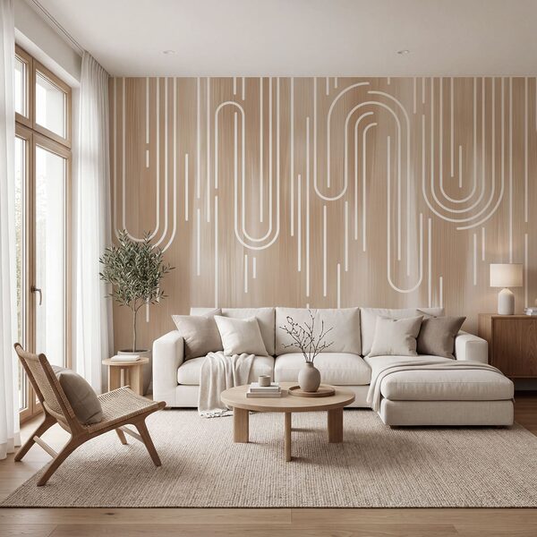 White lines on a brown background