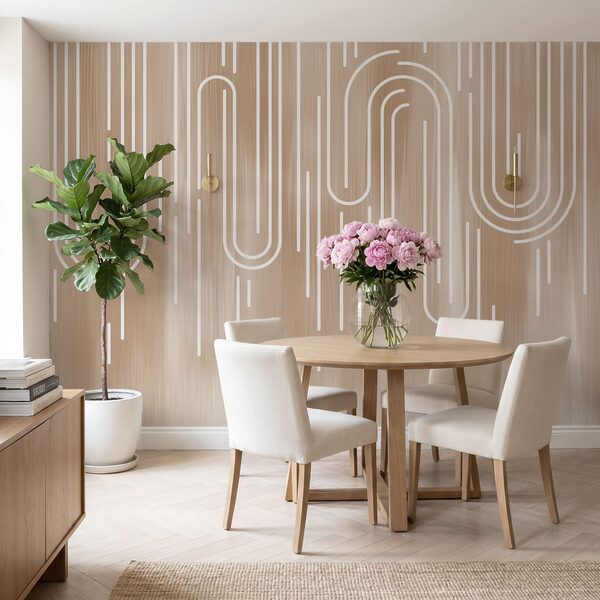 White lines on a brown background